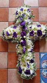 Purple and White Cross